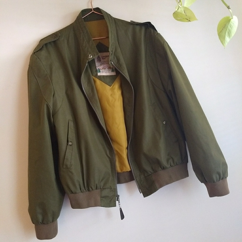 Vintage London Fog  bomber 80s 90s surplus jacket